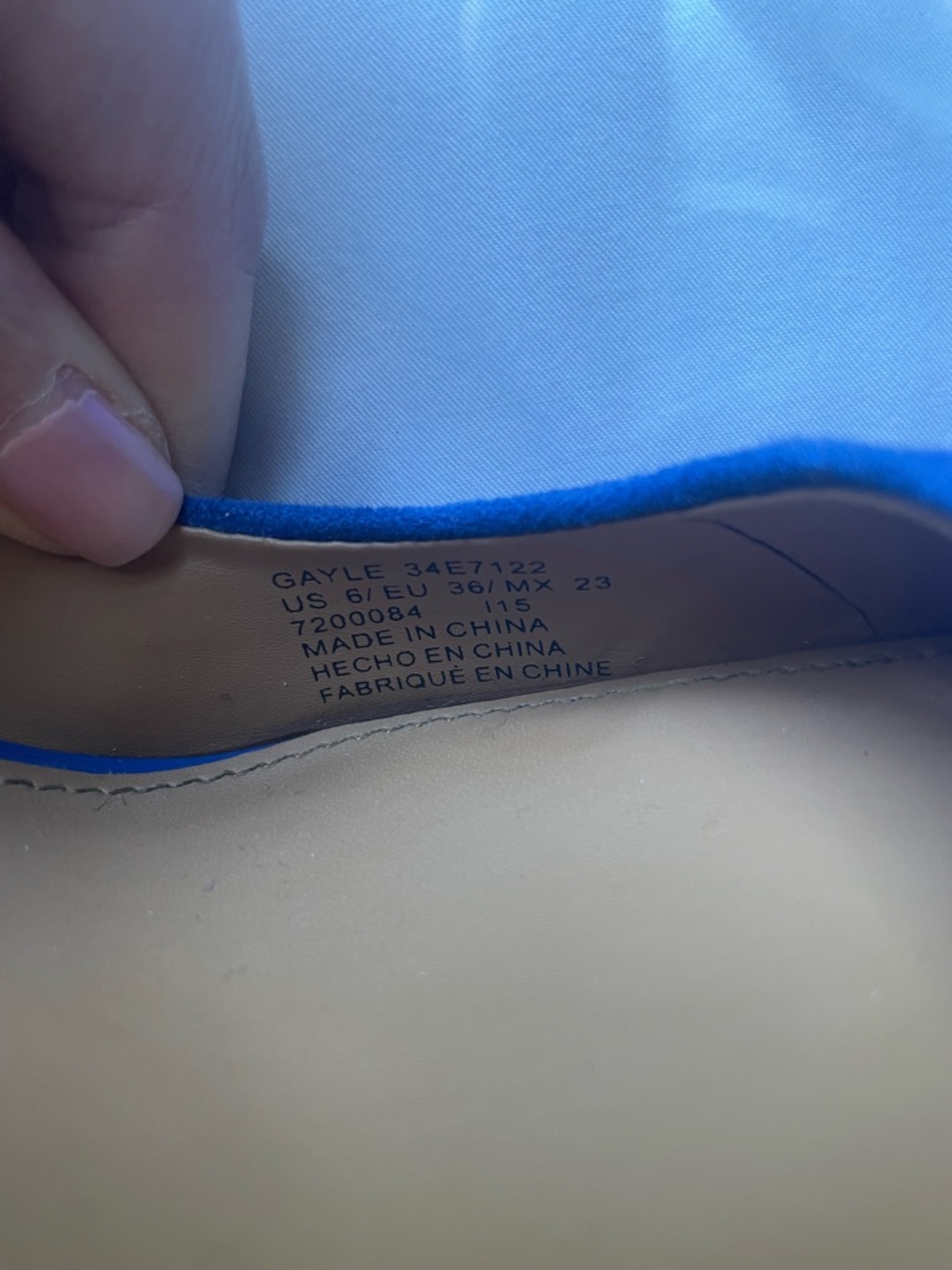 Calvin Klein Royal Blue Pointed-Toe Suede Pumps - Picture 5 of 5